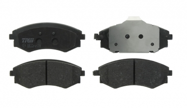 Купить GDB3365 TRW Тормозные колодки передние Карандо (2.3, 2.9, 3.2) с звуковым предупреждением износа